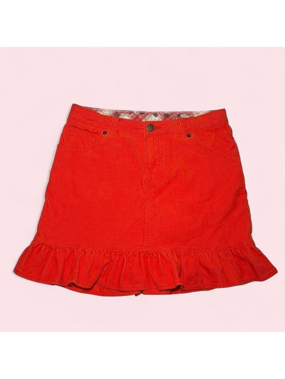 Land's End Y2K Orange Children's Skirt Size 12 - Picture 1 of 3